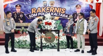 Kapolda Kaltara Dorong SDM Unggul dan Profesional, Rakernis Biro SDM Polda Kaltara 2026 Resmi Di Buka