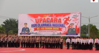 Polda Kaltara Gelar Upacara Peringatan Hari Olahraga Nasional 2026