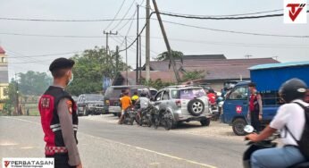 Ditsamapta Polda Kaltara Laksanakan Strong Point Pagi, Personel Ditempatkan di Sejumlah SPBU