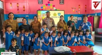 Polsek Tanjung Palas Barat Sosialisasikan Pencegahan Bullying kepada Siswa TK Pembina