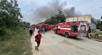 Kebakaran Gudang Alat Kesehatan di Bulungan, Kerugian Ditaksir Rp4 Miliar