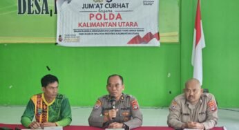Polda Kaltara Gelar Kegiatan “Jum’at Curhat” Bersama Warga Desa Bumi Rahayu