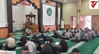 Perkuat Iman dan Integritas, Personel Polda Kaltara Laksanakan Binrohtal Rutin